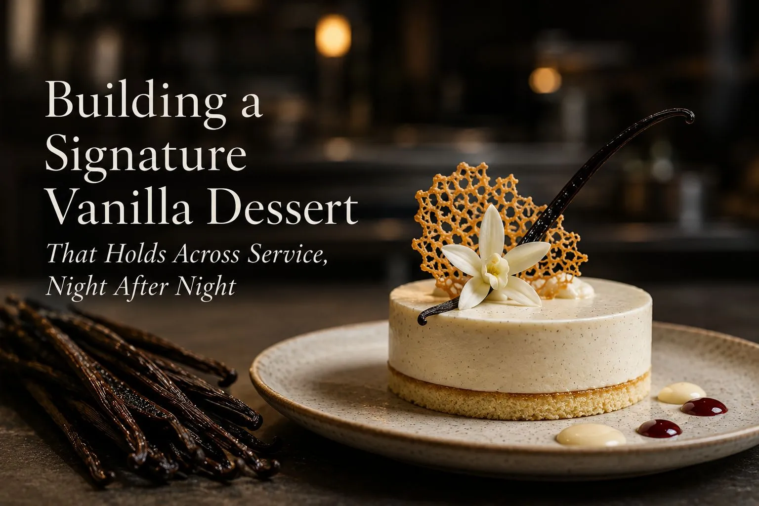Signature vanilla dessert consistency
