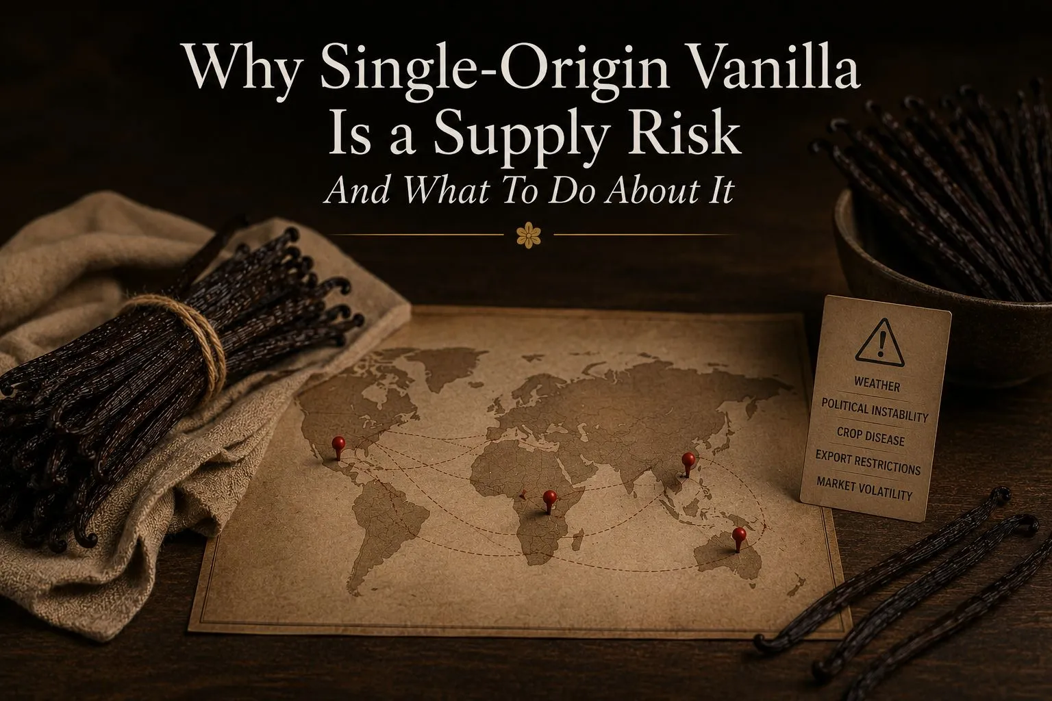 Why Single-Origin Vanilla Is a Supply Risk And What To Do About It
