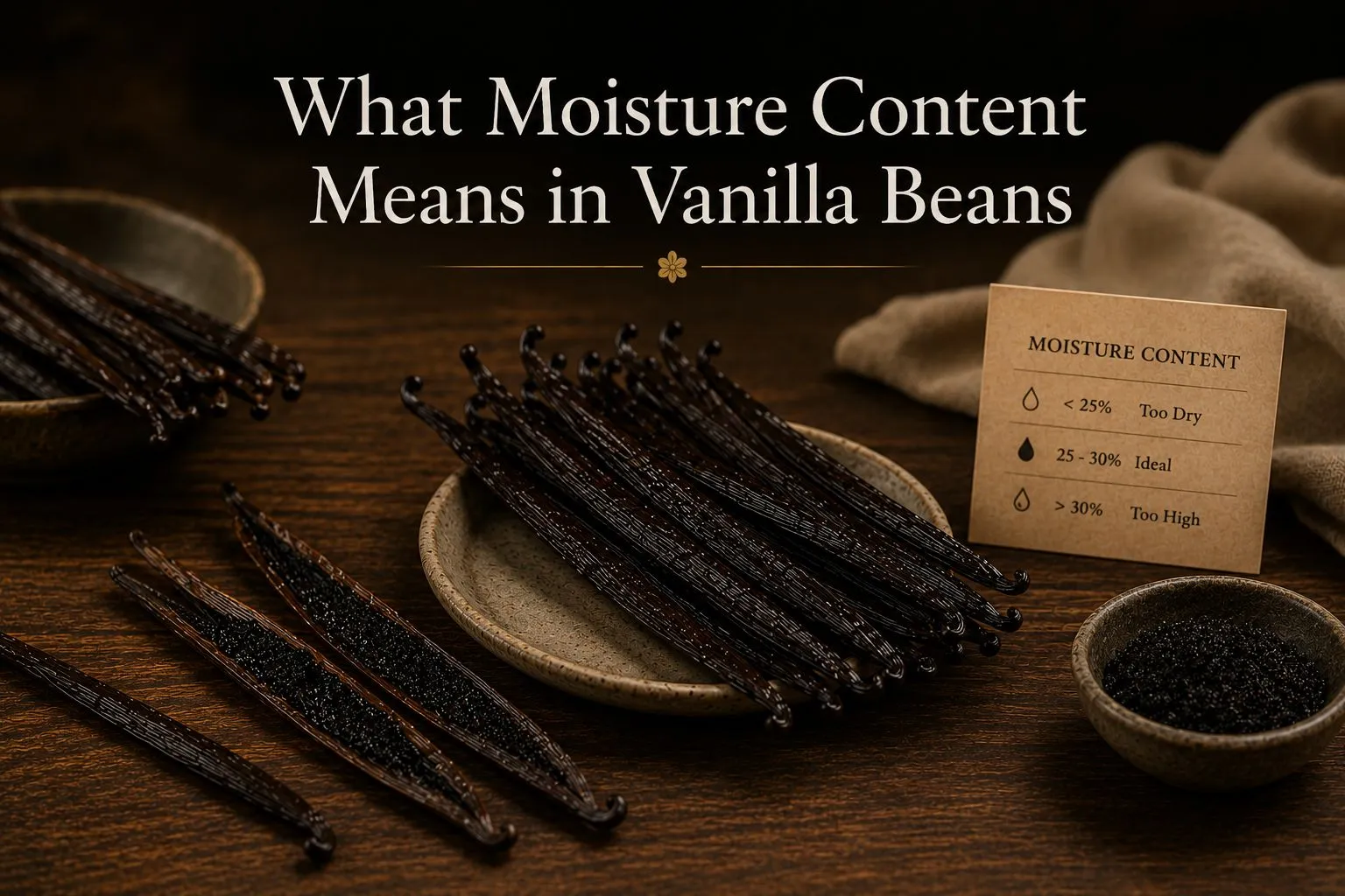 What Moisture Content Means in Vanilla Beans